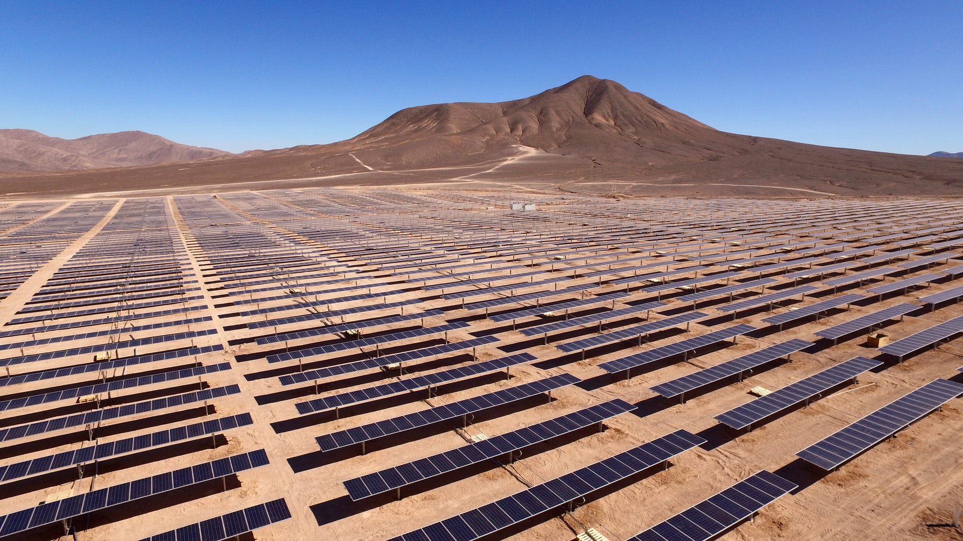 an array of solar panels